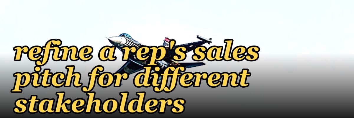 Top 10 questions to refine a rep's sales pitch for different stakeholders in 2027