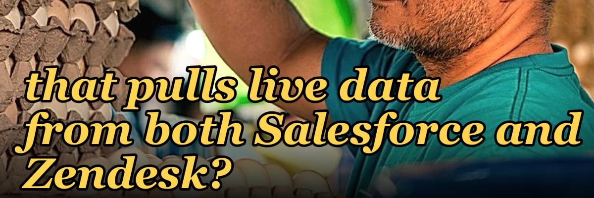 How to create a custom dashboard in Tableau that pulls live data from both Salesforce and Zendesk?