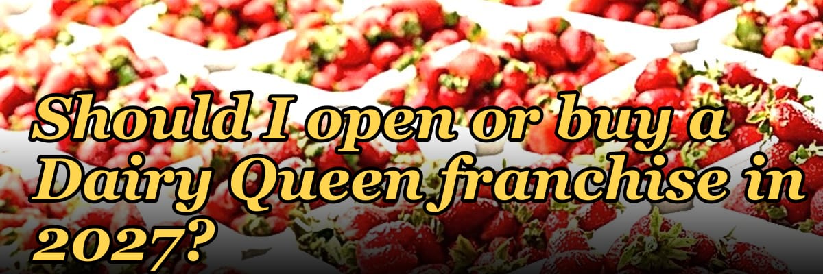 Should I open or buy a Dairy Queen franchise in 2027?