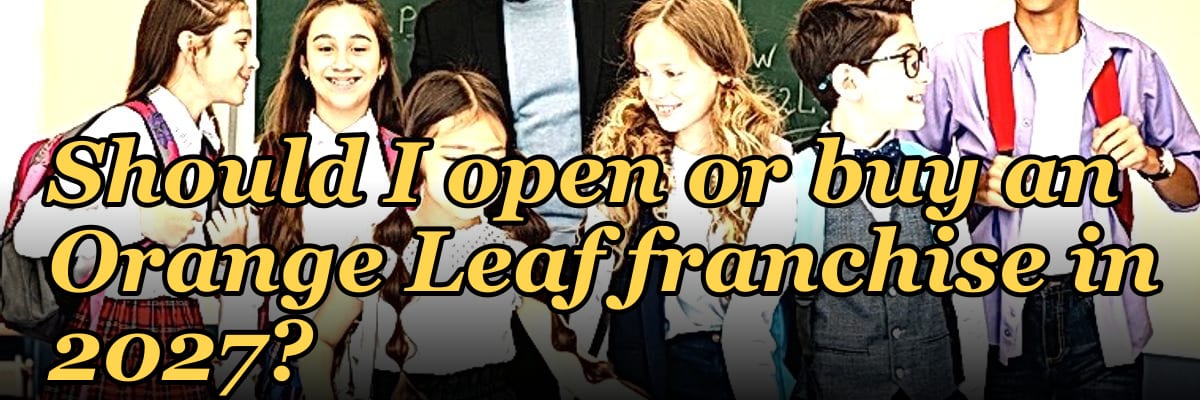 Should I open or buy an Orange Leaf franchise in 2027?