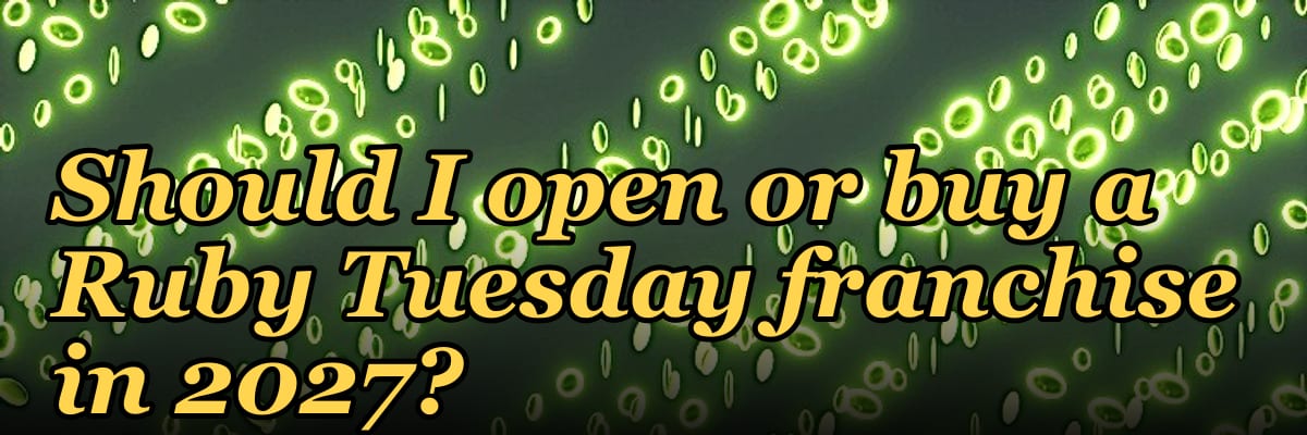 Should I open or buy a Ruby Tuesday franchise in 2027?