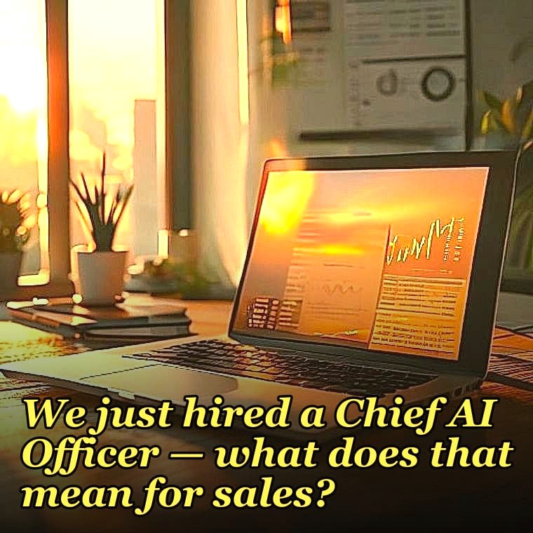 We just hired a Chief AI Officer — what does that mean for sales?
