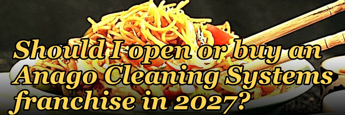 Should I open or buy an Anago Cleaning Systems franchise in 2027?
