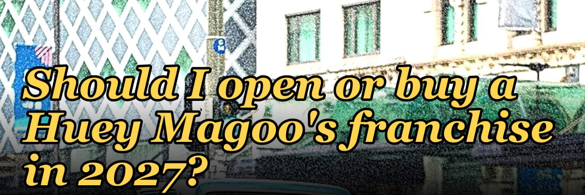Should I open or buy a Huey Magoo's franchise in 2027?