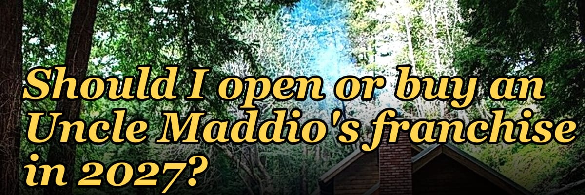 Should I open or buy an Uncle Maddio's franchise in 2027?