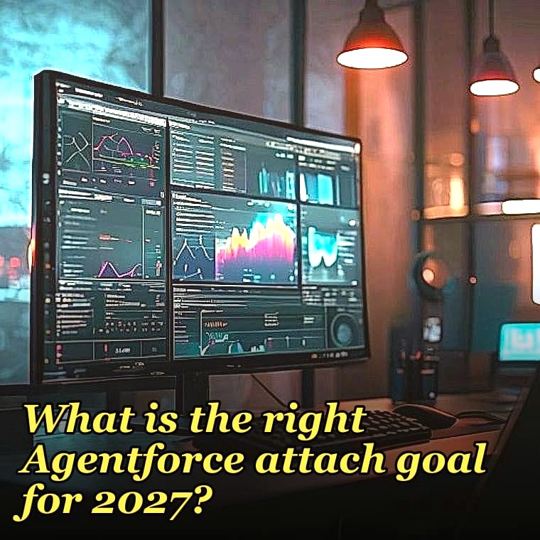 What is the right Agentforce attach goal for 2027?