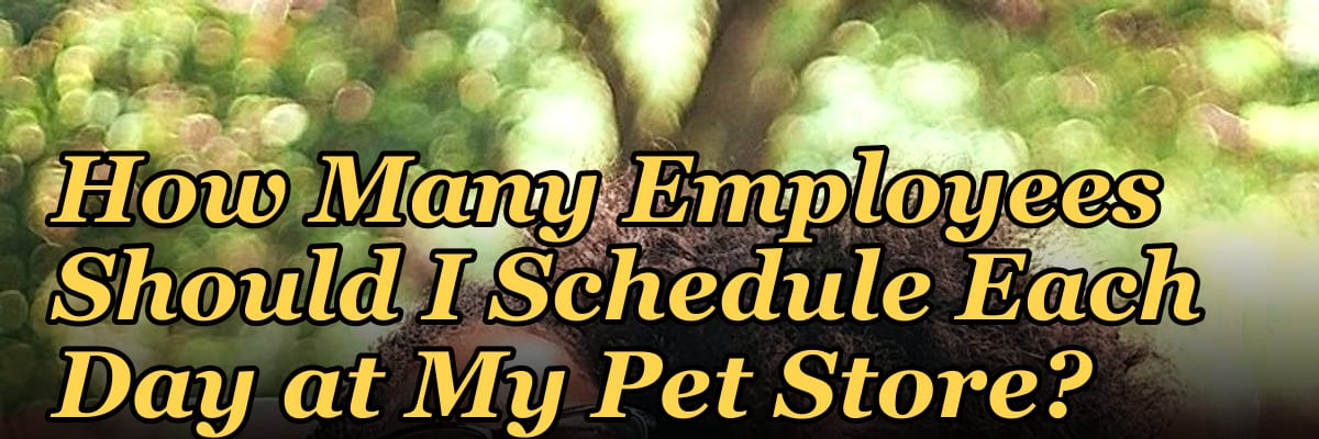 How Many Employees Should I Schedule Each Day at My Pet Store?
