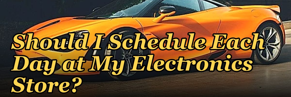 How Many Salespeople Should I Schedule Each Day at My Electronics Store?