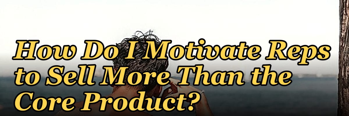 How Do I Motivate Reps to Sell More Than the Core Product?