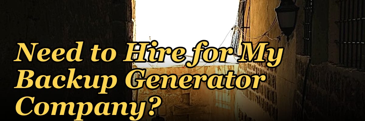 How Many Sales Reps Do I Need to Hire for My Backup Generator Company?