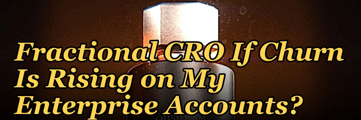 Should I Hire a Fractional CRO If Churn Is Rising on My Enterprise Accounts?