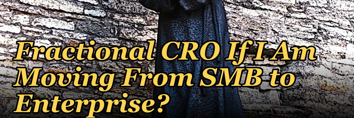 Should I Hire a Fractional CRO If I Am Moving From SMB to Enterprise?