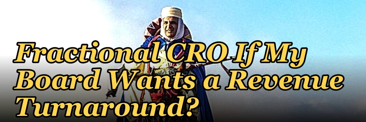 Should I Hire a Fractional CRO If My Board Wants a Revenue Turnaround?