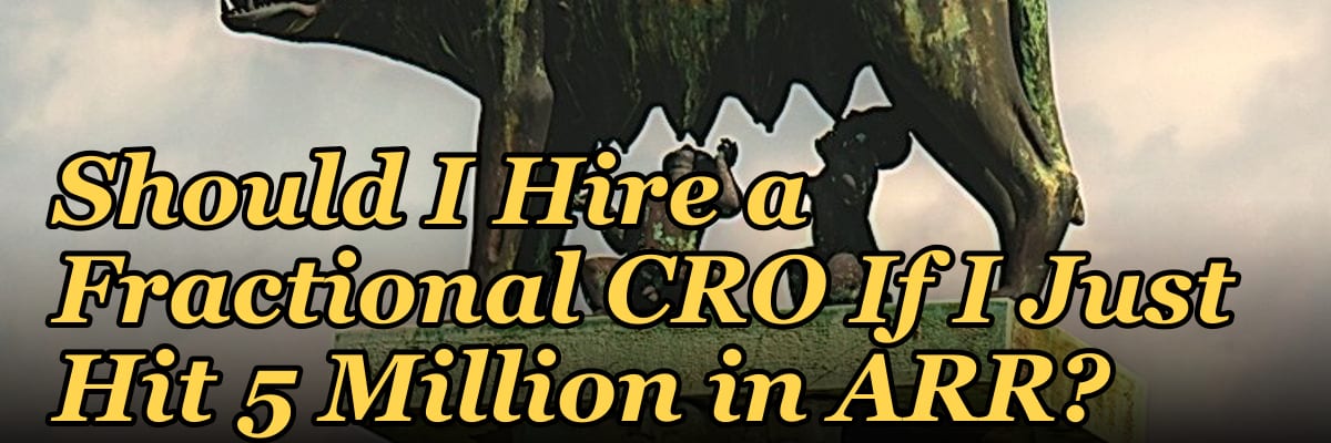Should I Hire a Fractional CRO If I Just Hit 5 Million in ARR?