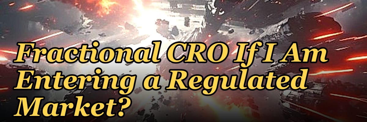Should I Hire a Fractional CRO If I Am Entering a Regulated Market?