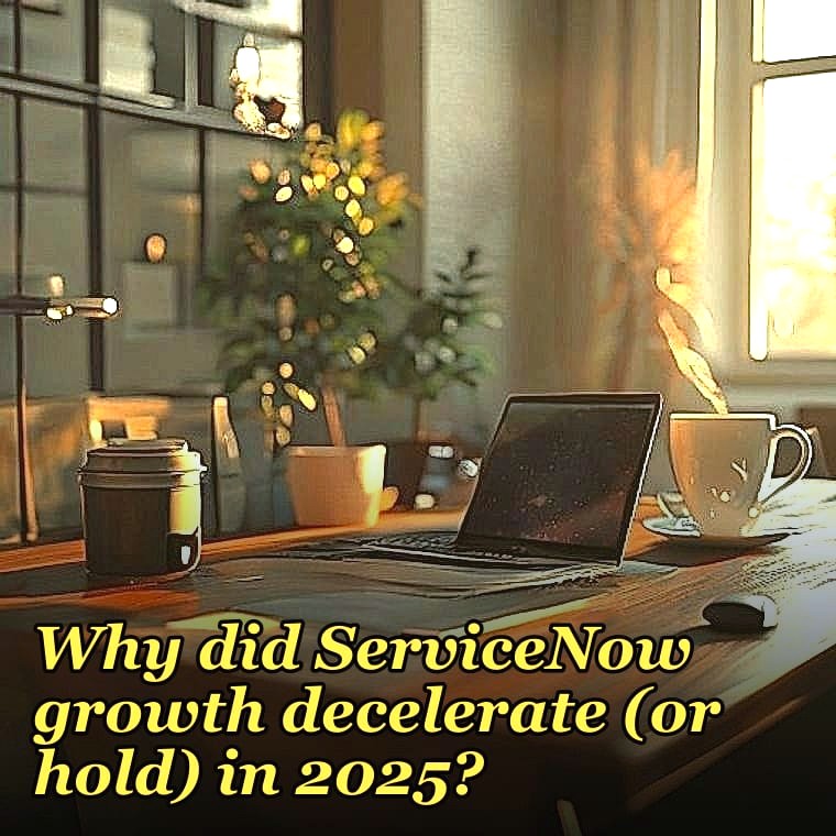 Why did ServiceNow growth decelerate (or hold) in 2025?
