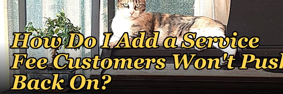 How Do I Add a Service Fee Customers Won't Push Back On?