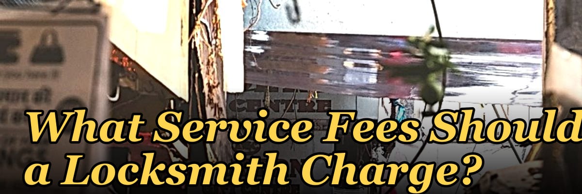 What Service Fees Should a Locksmith Charge?