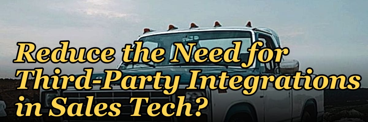 Does the 2027 Trend of Vendor Consolidation Reduce the Need for Third-Party Integrations in Sales Tech?