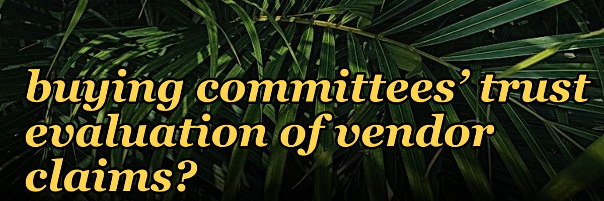 What role do third-party AI audit firms play in buying committees’ trust evaluation of vendor claims?