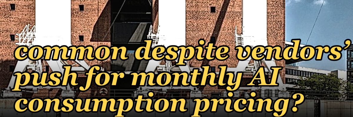 Why are multi-year contracts becoming more common despite vendors’ push for monthly AI consumption pricing?
