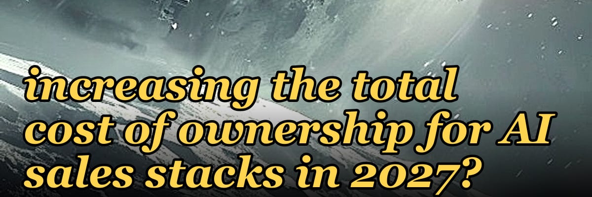 Are vendor consolidation efforts reducing or increasing the total cost of ownership for AI sales stacks in 2027?
