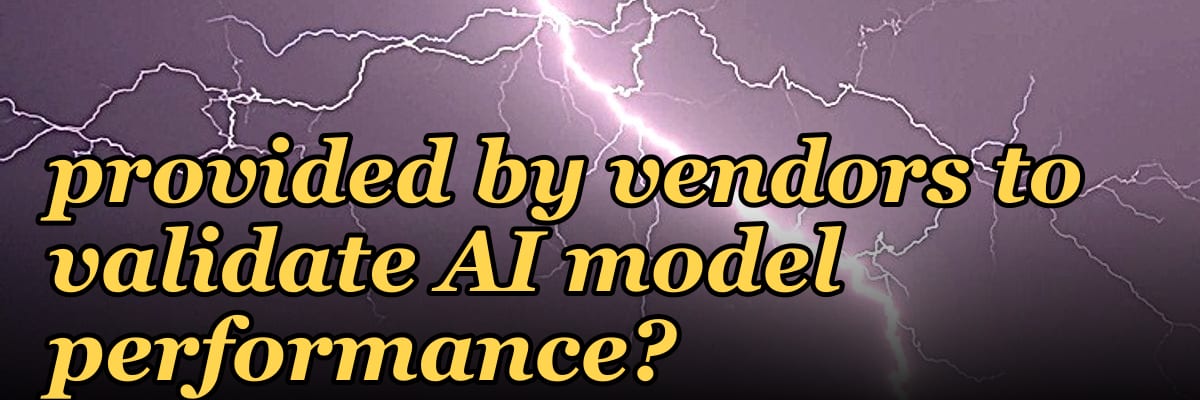 How do buying committees use synthetic data provided by vendors to validate AI model performance?