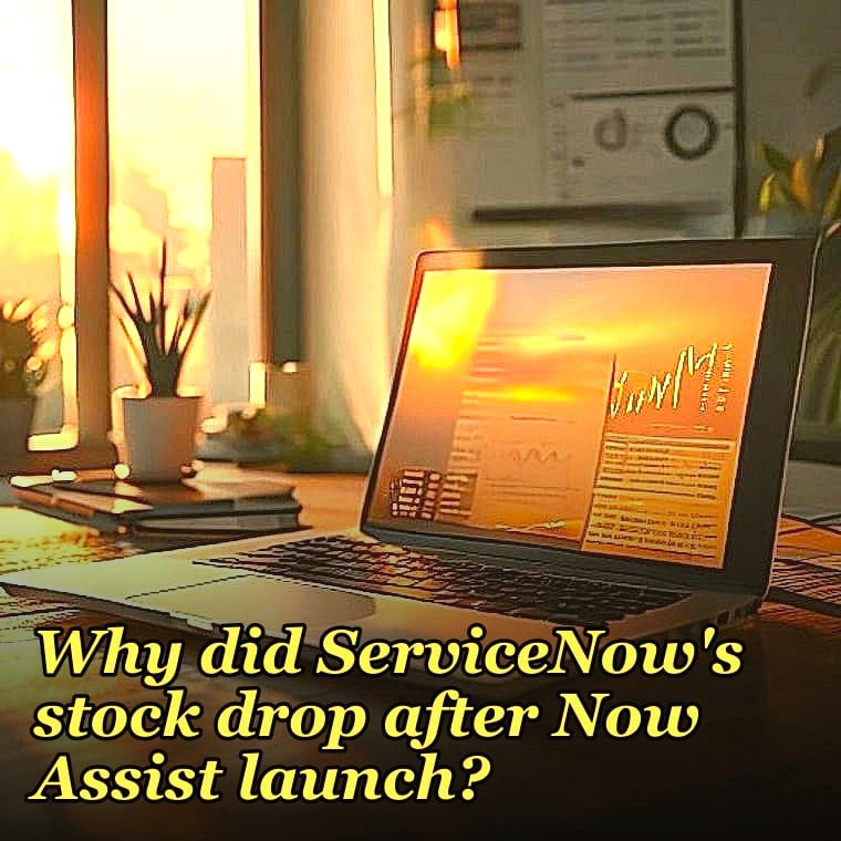 Why did ServiceNow's stock drop after Now Assist launch?
