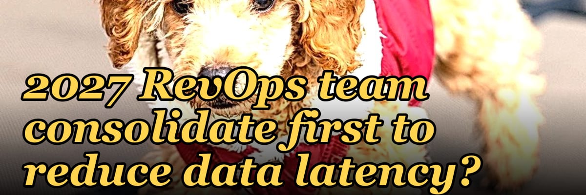 Which five vendor relationships should a 2027 RevOps team consolidate first to reduce data latency?