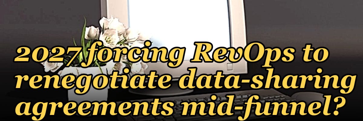 Why are vendor consolidation trends in 2027 forcing RevOps to renegotiate data-sharing agreements mid-funnel?