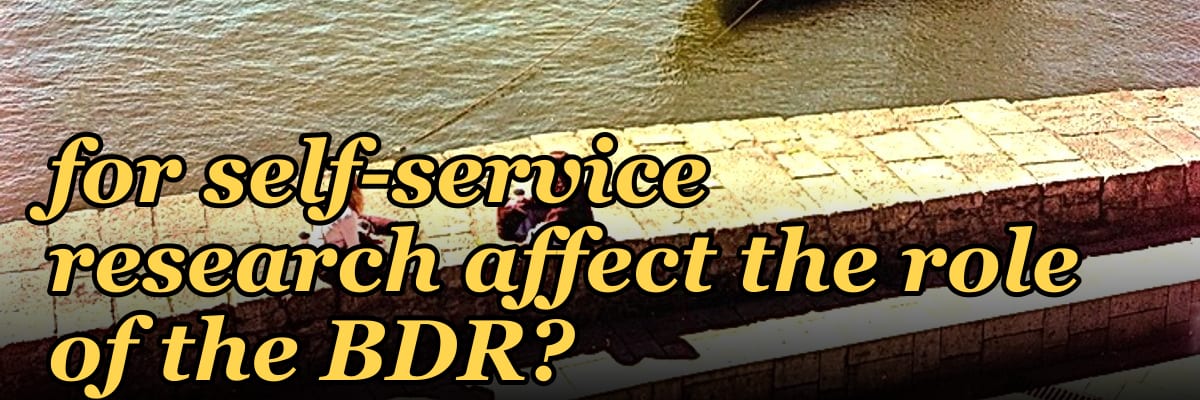 How does the 2027 buying committee's preference for self-service research affect the role of the BDR?