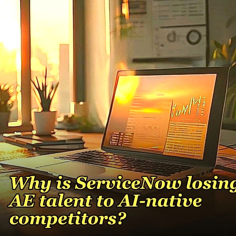 Why is ServiceNow losing AE talent to AI-native competitors?