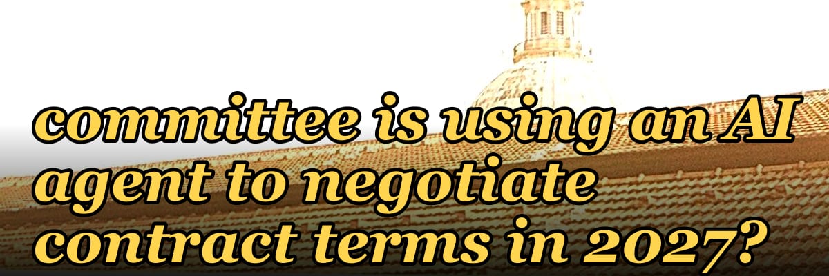 What specific signals indicate a buying committee is using an AI agent to negotiate contract terms in 2027?