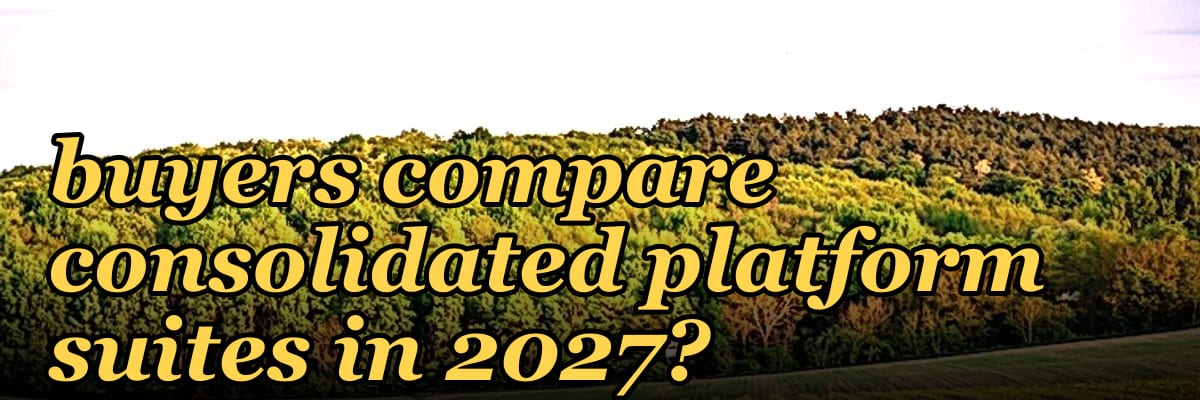 How does the emergence of 'vendor synthesis agents' change the way buyers compare consolidated platform suites in 2027?