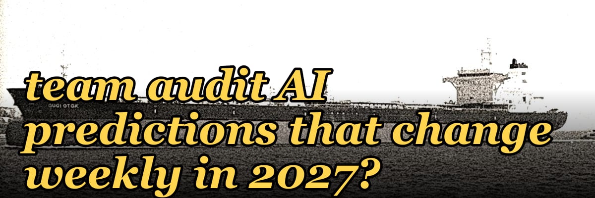 How does your RevOps team audit AI predictions that change weekly in 2027?