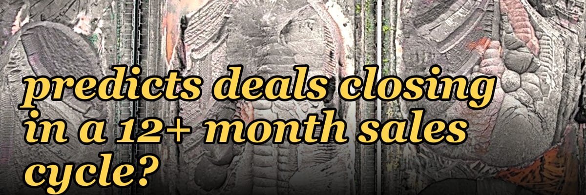 What 2027 KPI best predicts deals closing in a 12+ month sales cycle?
