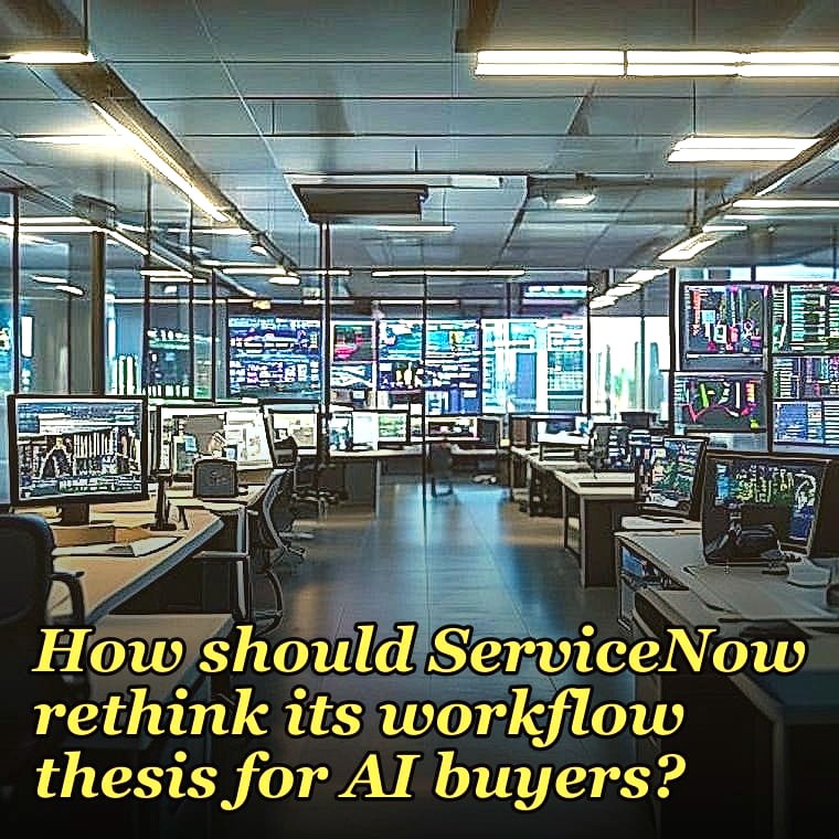 How should ServiceNow rethink its workflow thesis for AI buyers?
