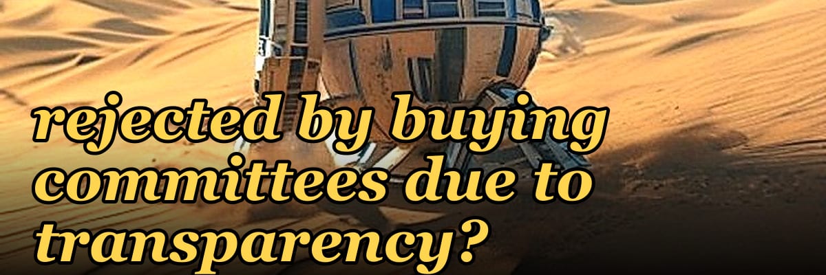 Which AI tools in 2027 are most frequently rejected by buying committees due to transparency?