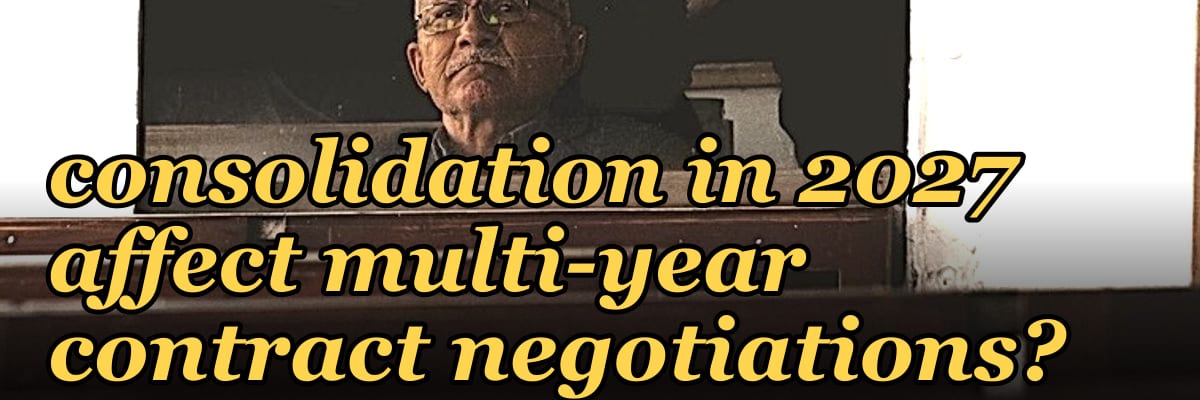 How does vendor consolidation in 2027 affect multi-year contract negotiations?