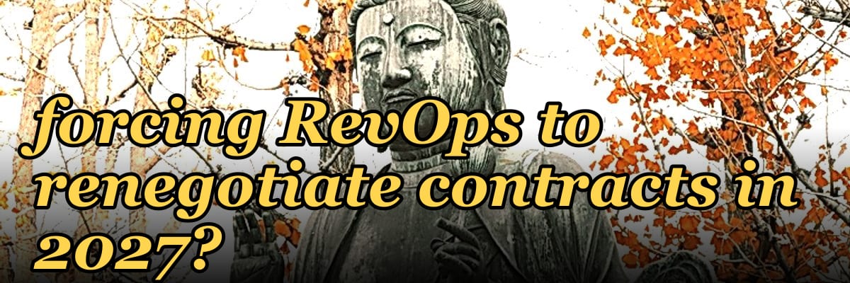 What vendor consolidation trends are forcing RevOps to renegotiate contracts in 2027?