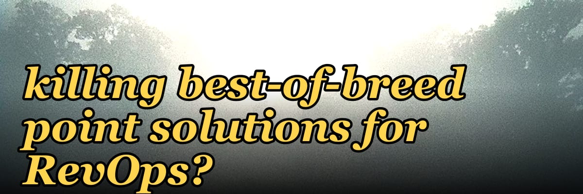 Is the 2027 vendor consolidation wave killing best-of-breed point solutions for RevOps?