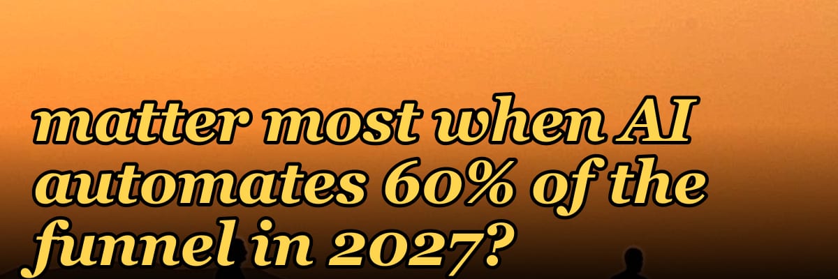 What RevOps metrics matter most when AI automates 60% of the funnel in 2027?