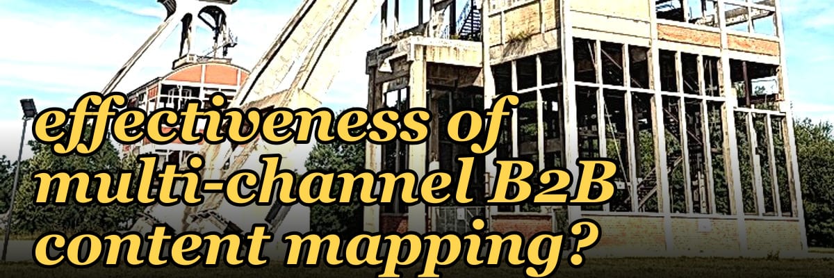 How does vendor consolidation impact the effectiveness of multi-channel B2B content mapping?
