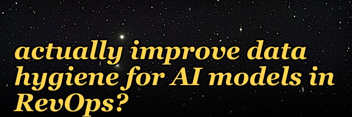 Can consolidating from 12 to 3 CRM tools actually improve data hygiene for AI models in RevOps?