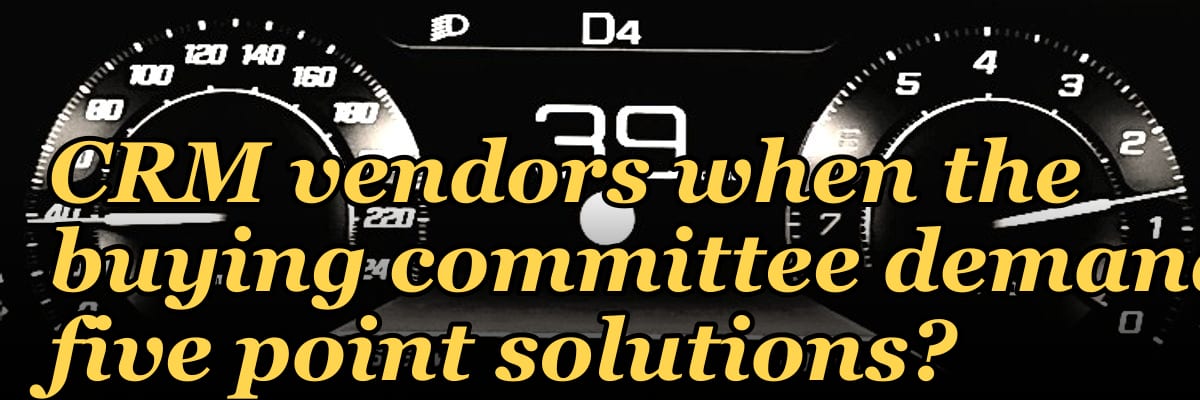 Can a 2027 RevOps team survive with only two CRM vendors when the buying committee demands five point solutions?