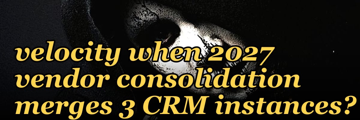 How do you measure AI's impact on funnel velocity when 2027 vendor consolidation merges 3 CRM instances?