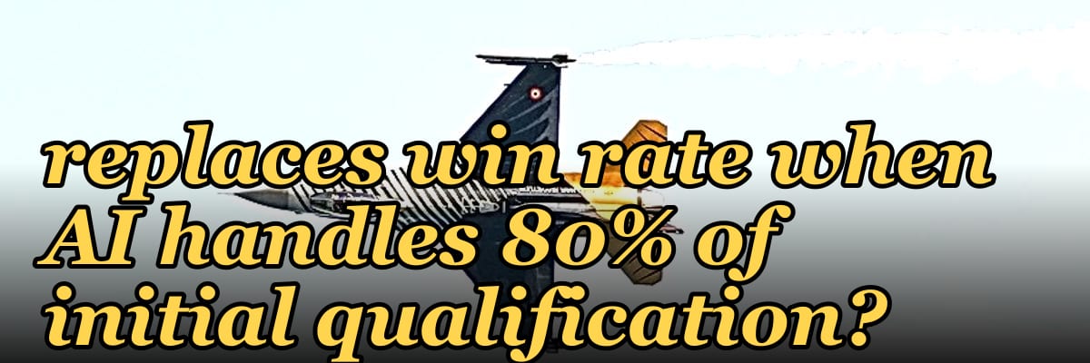 What 2027 RevOps metric replaces win rate when AI handles 80% of initial qualification?