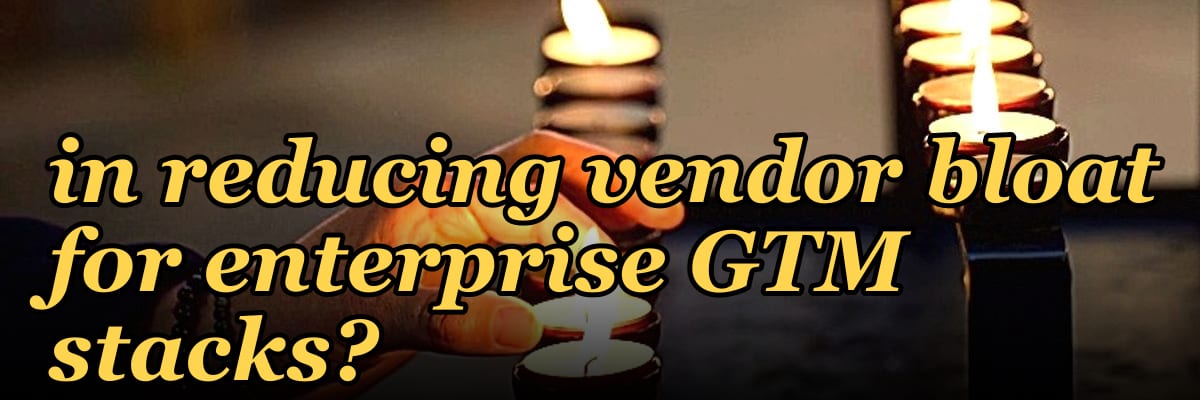 What role does AI play in reducing vendor bloat for enterprise GTM stacks?