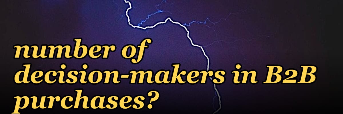 How does AI affect the number of decision-makers in B2B purchases?