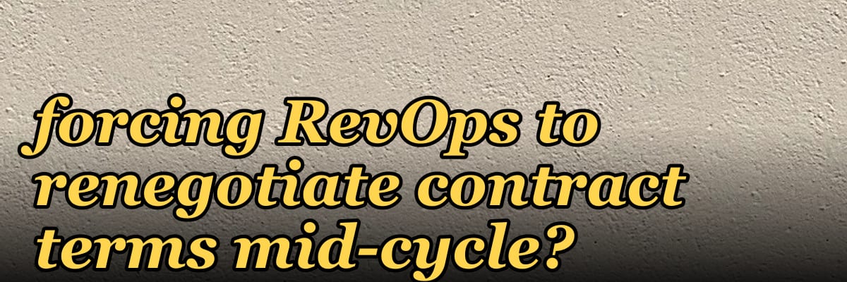 Which vendor consolidation trends are forcing RevOps to renegotiate contract terms mid-cycle?